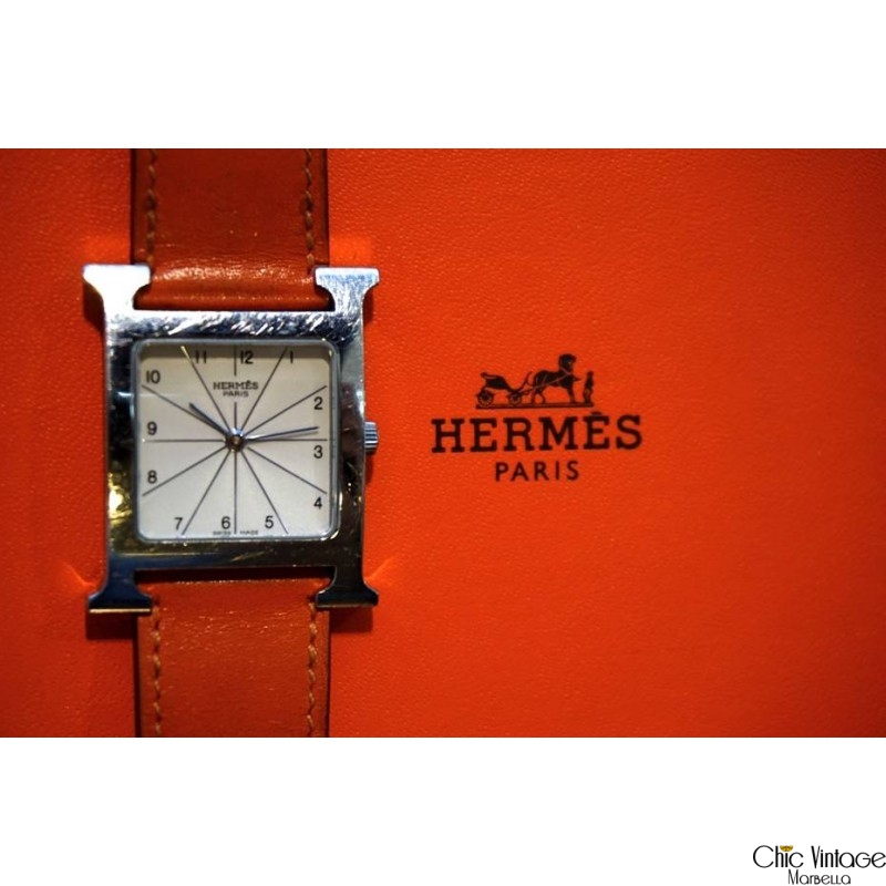 reloj original “hermes” modelo hh1.510 de acero con cristal zafiro