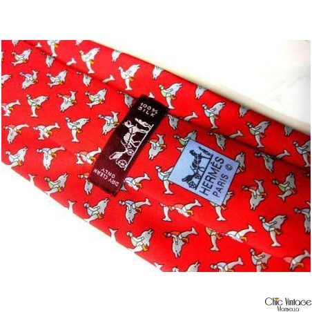 HERMÈS Corbata Delfines