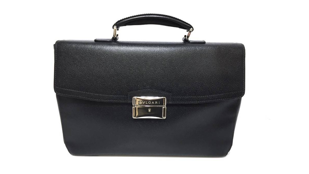 Maletín BULGARI Cuero negro