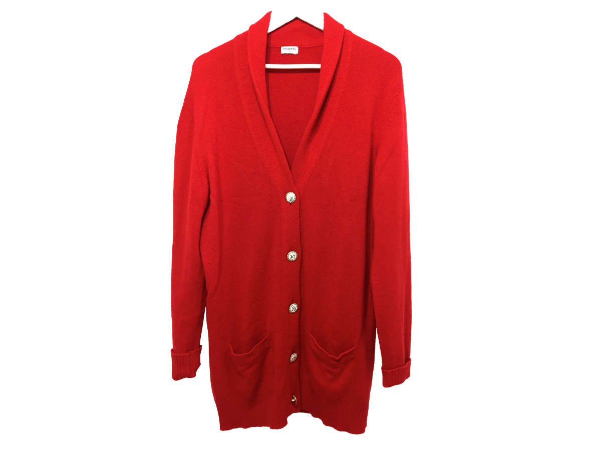 Chaqueta CHANEL Cashmere Rojo