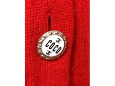 Chaqueta CHANEL Cashmere Rojo