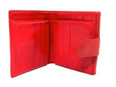 Cartera Monedero CHANEL Cuero Rojo