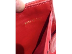 Cartera Monedero CHANEL Cuero Rojo
