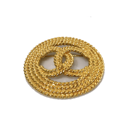 Broche CHANEL Metal Dorado