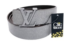 Cinturón LOUIS VUITTON Taiga Gris