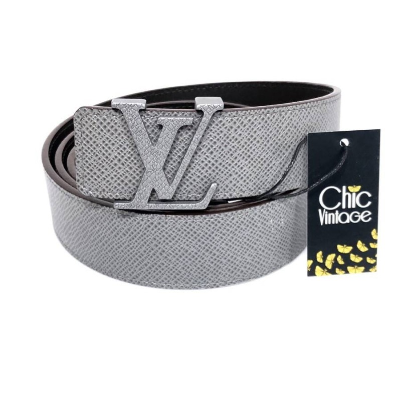 Cinturón LOUIS VUITTON Taiga Gris