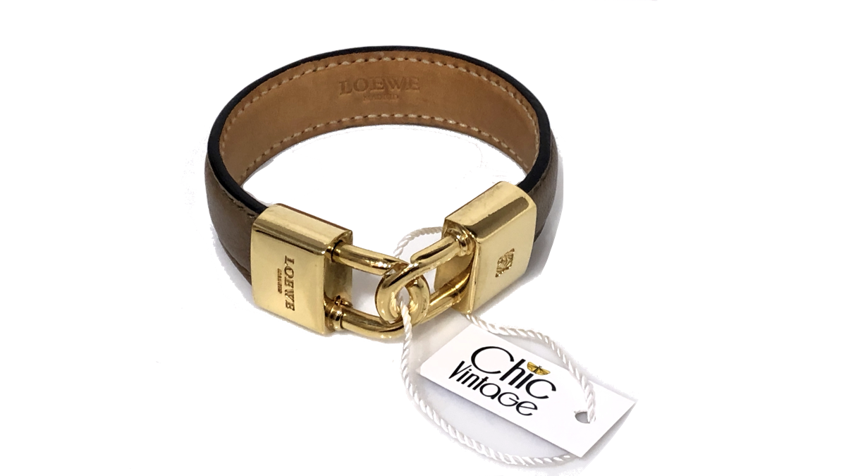 Pulsera de LOEWE cuero marrón