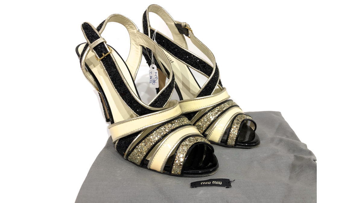 Sandalias MIU MIU con Pailletes