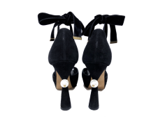 Peep toes de ante negro LOUIS VUITTON Peep toes de ante negro LOUIS VUITTON