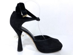 Peep toes de ante negro LOUIS VUITTON Peep toes de ante negro LOUIS VUITTON
