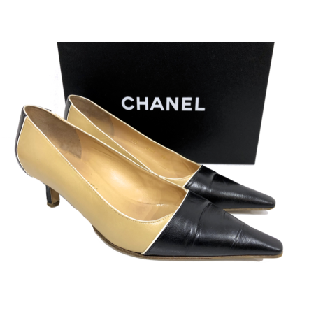 Zapatos CHANEL cuero Bitono 