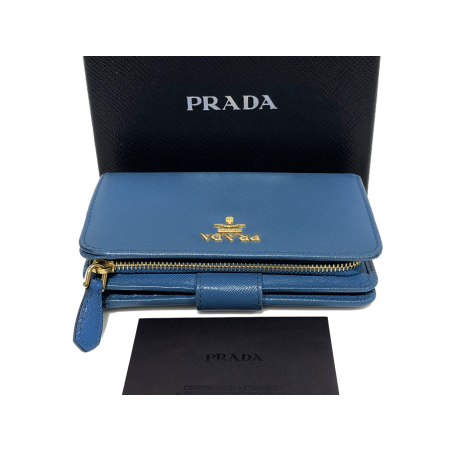 Cartera PRADA Saffiano Azul