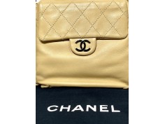 Bolso Hombro CHANEL Cannage Beige