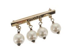 Broche Barra CHANEL Perlas