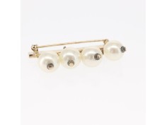 Broche Barra CHANEL Perlas