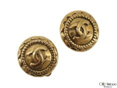 Pendientes CHANEL Round CC Logo