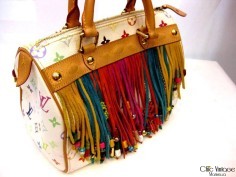 'LOUIS VUITTON' Fringe Speedy Multicolor 